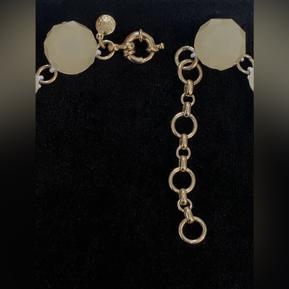 J. CREW Misty Faux Stone Statement Bib Gold Tone Necklace 20" - Picture 13 of 13